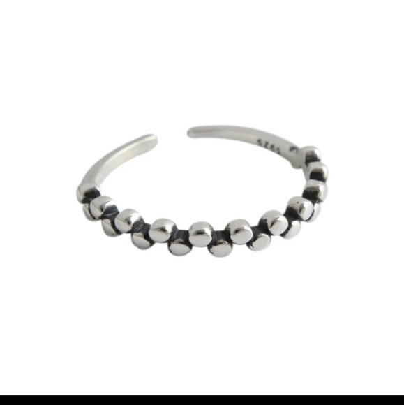 boutique Jewelry - NEW 925 Silver Trendy Stackable Adjustable Rings